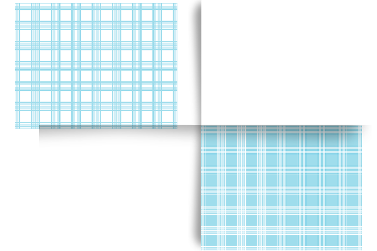 Light Blue Plaid Seamless Designs, a Pattern Graphic by Earley Bird Design Studio (Photo 3 of 8)