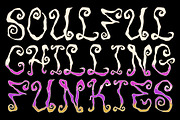 GF Wonka Rough Handdrawn Swirly Font, a Handwritten Font by GroovyFontCo (Thumbnail 6 of 7)