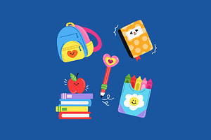 School Supplies Asset Illustration, an Education Illustration by graphicook