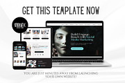 Social Media Agency Website Template, a Landing Page Template by Kromatic Design Studio (Thumbnail 8 of 8)