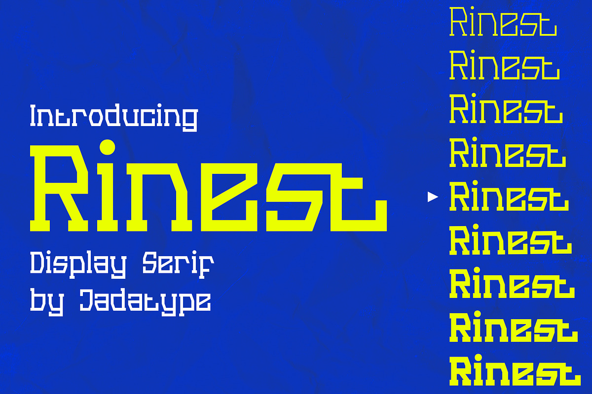 Rinest Font | Display Serif Family, a Serif Font by Jadatype.id (Photo 1 of 9)