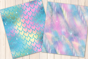 Mermaid Seamless Backgrounds