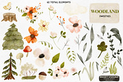 Watercolor Woodland Sweeties, a Background Graphic by Bridgett Stahlman Design (Thumbnail 5 of 8)