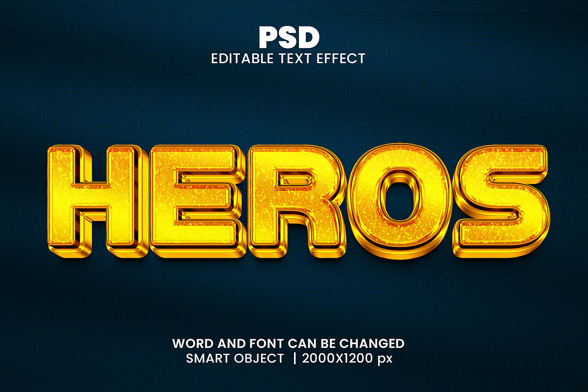 15 best luxury 3d Text Effect bundle, a Layer Style Add-On by bdrobin (Photo 6 of 16)