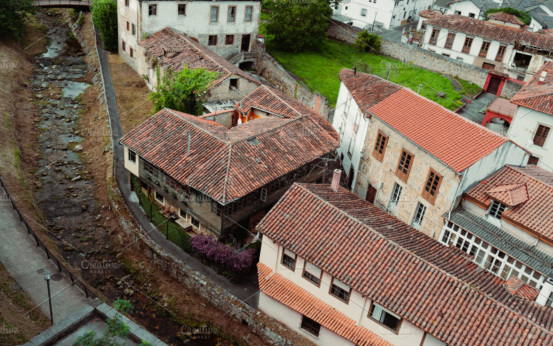 Old town Salas rooftops view, an Architecture Photo by SkyNext