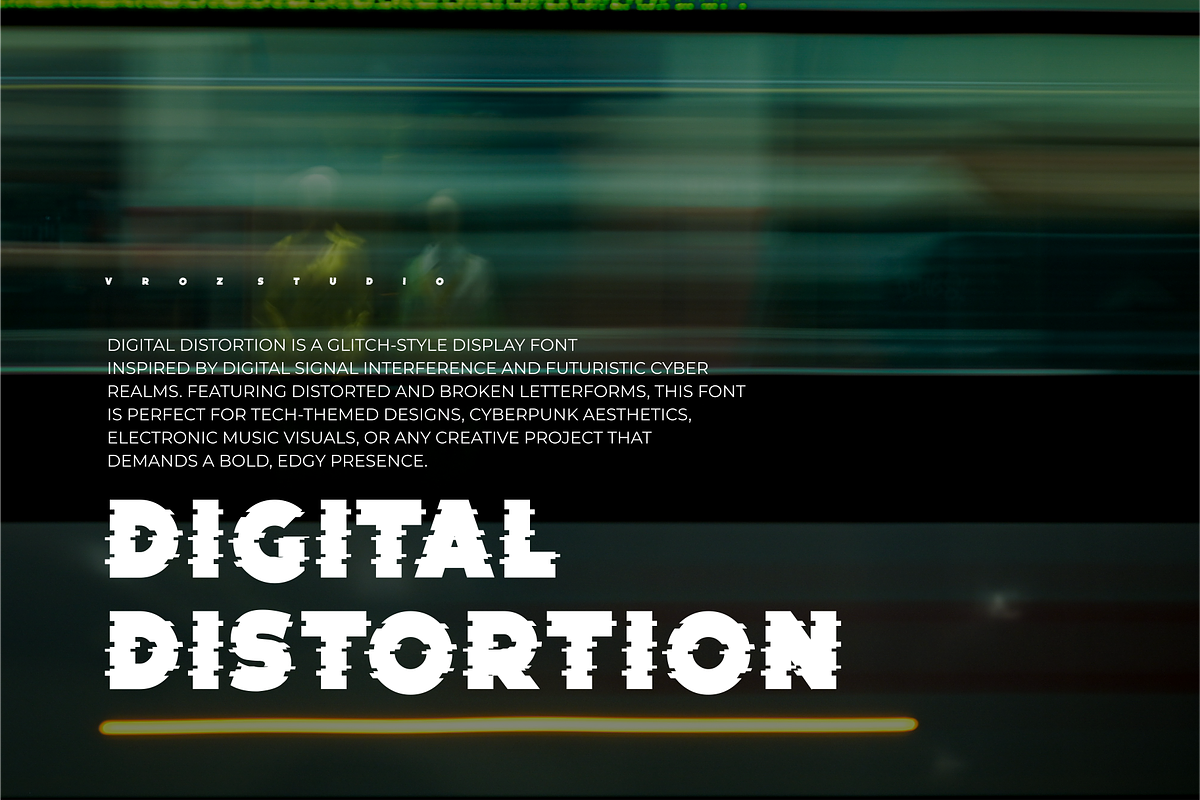 NEOGLITCH - Glitch Typeface font, a Font by Vroz Studio (Photo 4 of 6)