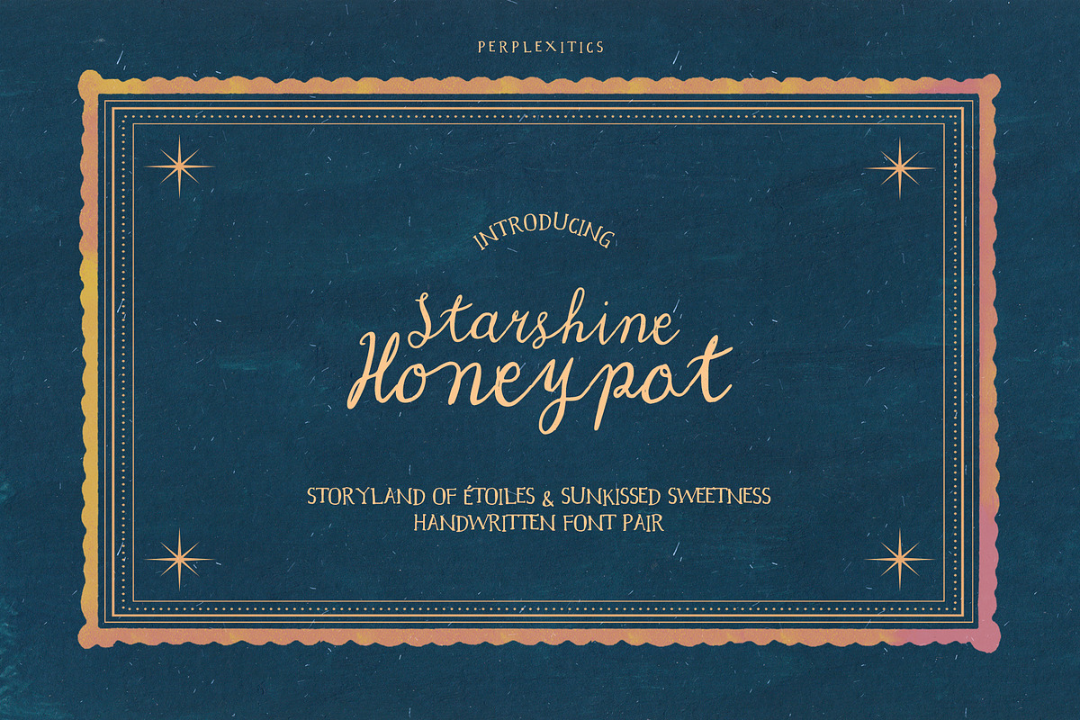 Starshine Honeypot Font Pair, a Handwritten Font by Perplexitics (Photo 1 of 10)