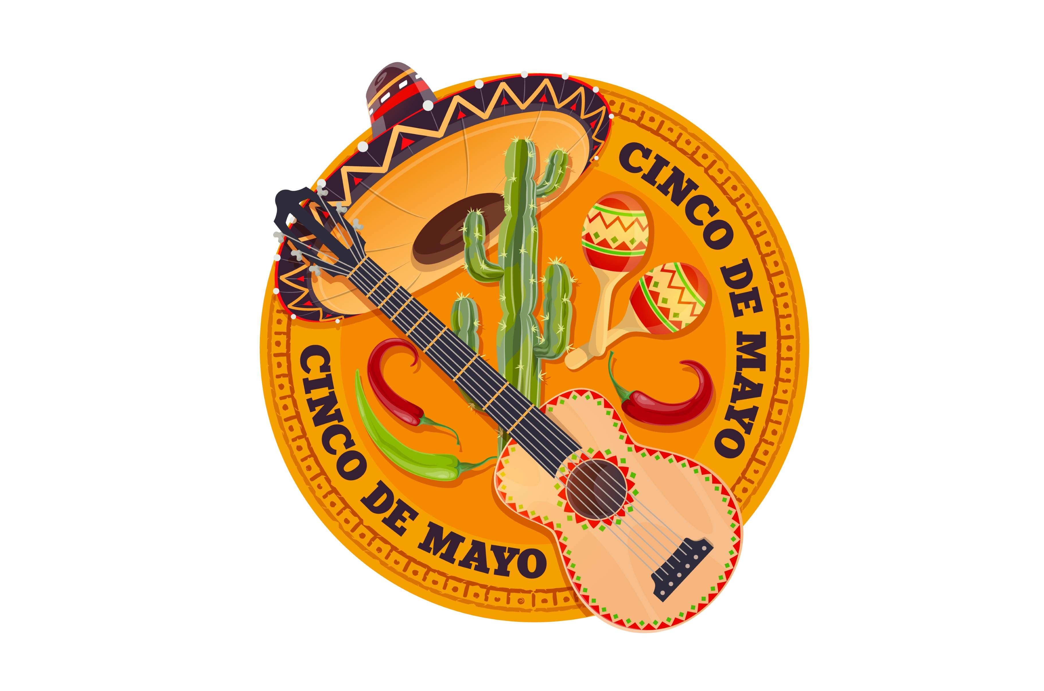 Cinco De Mayo Fiesta Holiday by Vector Tradition | Creative Market