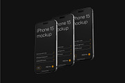 iPhone 15 Pro Mockup Set, an iPhone Mockup by Deeplab (Thumbnail 5 of 9)