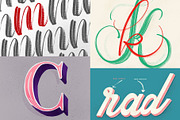 Procreate 5 Lettering Brushes, a Brush Add-On by RadekBroz (Thumbnail 3 of 10)