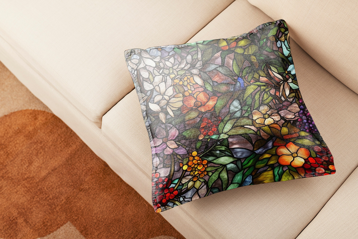 Rosette - Seamless Stained Flowers, a Pattern Graphic by Pixel Perfect Patterns (Photo 7 of 11)