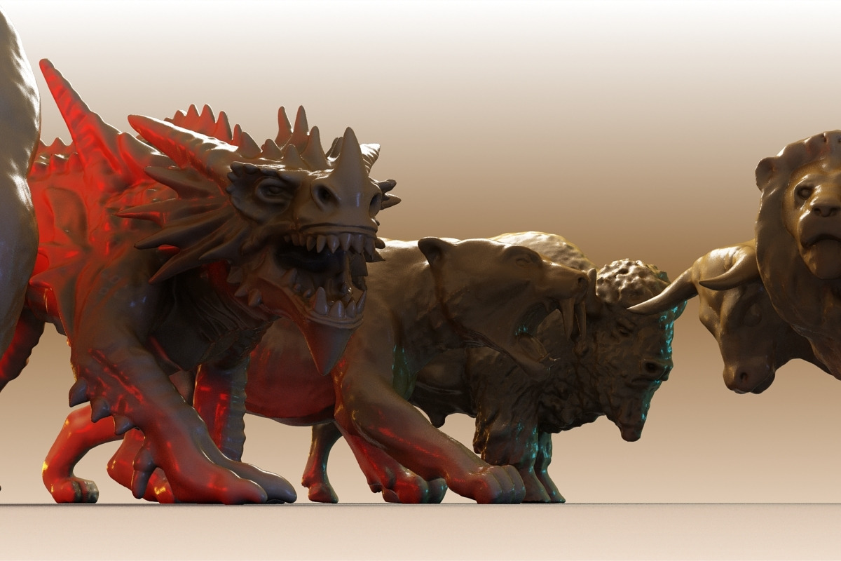 Beast Collection 1, an Animal 3D Model by Giimann (Photo 2 of 9)