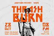 Thrash Burn - Rock n Roll Typeface, a Sans Serif Font by HipFonts (Thumbnail 5 of 8)