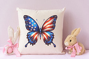 Memorial Day Butterfly Sublimation, an Illustration by RobertsArt (Thumbnail 4 of 7)