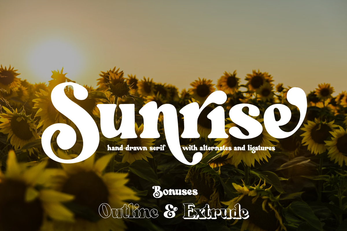 Sunrise - Haksen, a Serif Font by Haksen (Photo 10 of 10)