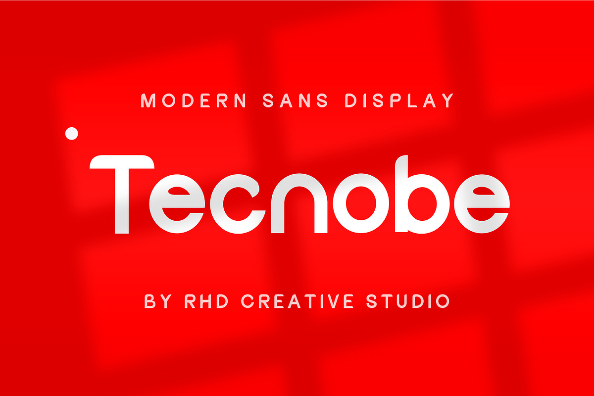 Tecnobe Modern Sans Display Font, a Sans Serif Font by RHD Creative Studio (Photo 1 of 9)