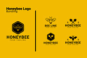 Minimalist Honeybee Logo Bundle, a Branding & Logo Template by Dyn Studio (Thumbnail 1 of 6)