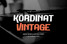 Kordinat Vintage Sans Serif & Retro
