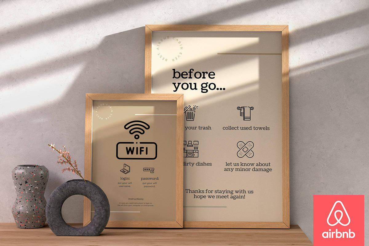 Airbnb Guest Book Canva template, a Templates & Theme by DeLaGranSiete (Photo 10 of 10)