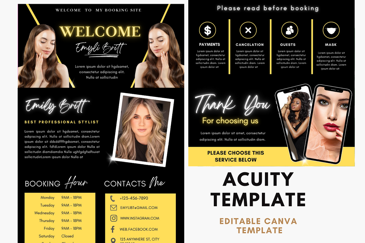 Acuity Scheduling Template, a Templates & Theme by TimCanvaTemplate (Photo 4 of 5)