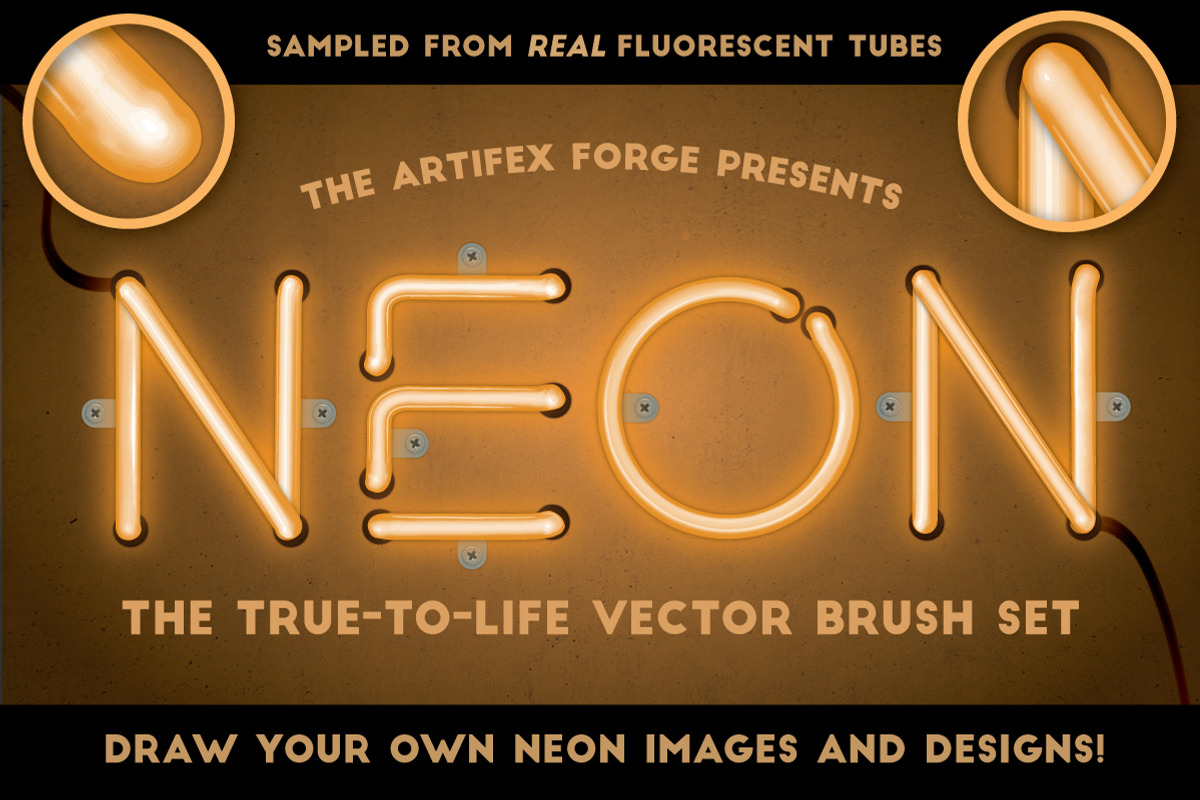 Neon - Realistic Brush Set, a Brush Add-On by The Artifex Forge (Photo 1 of 7)