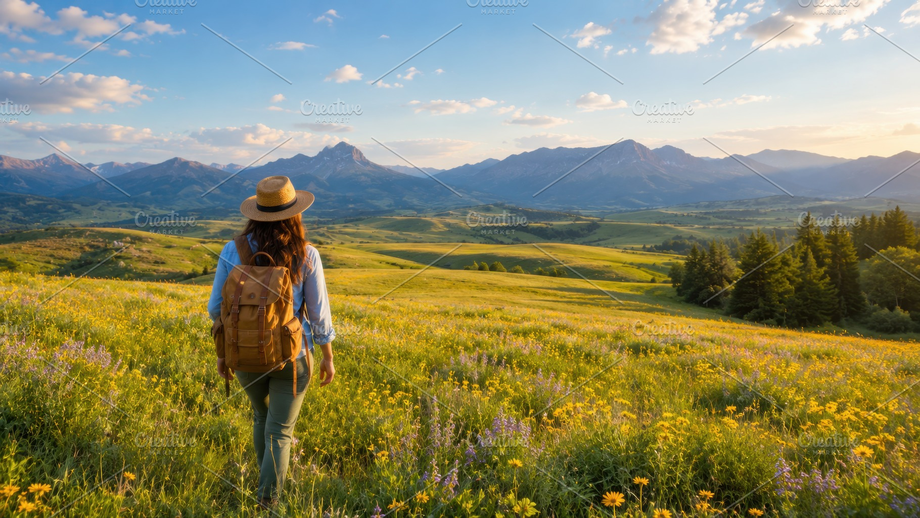 Walking in the grassy field, a Photo by Beautiful things