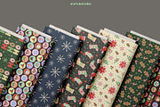 Merry Christmas Clipart and Patterns, a Seasonal Illustration by Drafts n Doodles (Thumbnail 8 of 12)