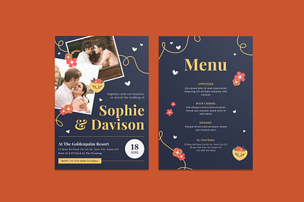 Phototime Wedding Invitation, an Invitation Template by iDoodle Studio