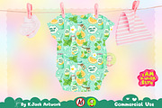 Cute Mint Lemon Soda Seamless, a Background Graphic by K.JackArtwork (Thumbnail 5 of 8)