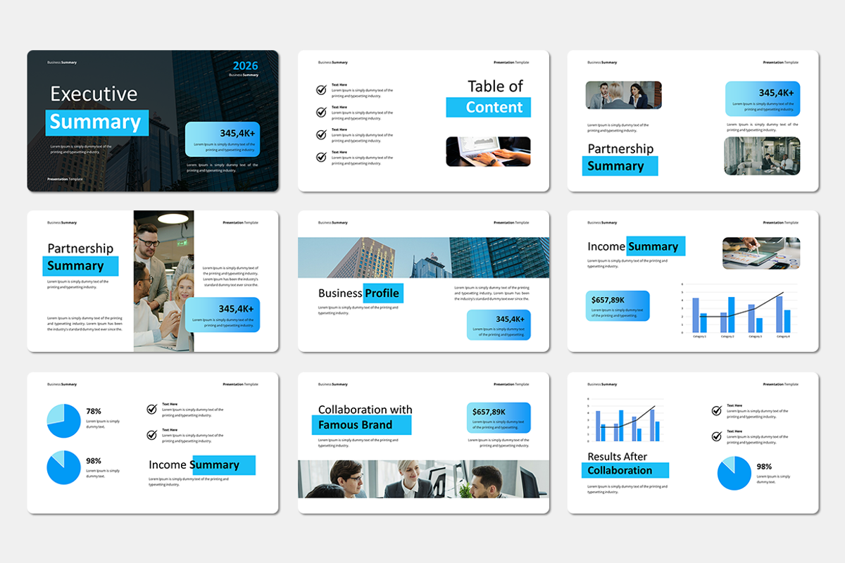 Executive Summary - Keynote Template, a Presentation Template by Iqsiart Studio (Photo 2 of 3)