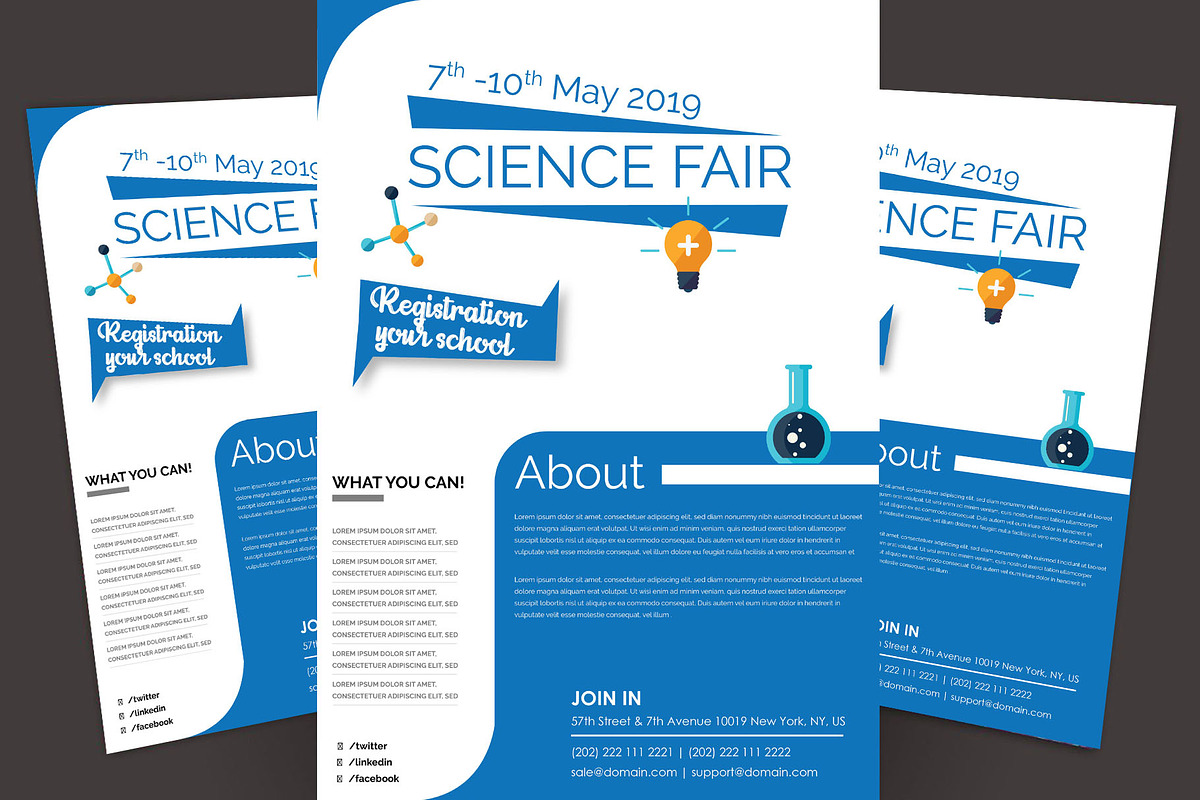 Science Fair Flyer, a Flyer Template by PenciGraphics (Photo 1 of 2)