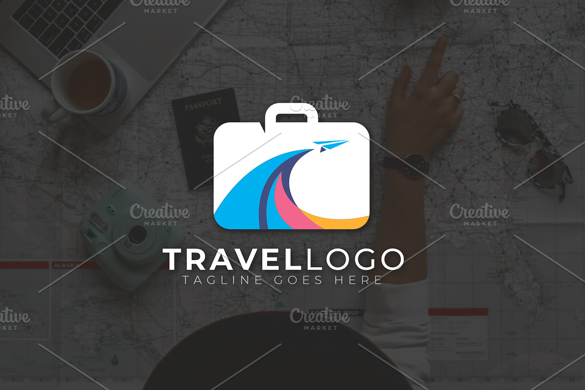 Travel Logo Template, a Templates & Theme by Maximum Designstudio (Photo 1 of 3)