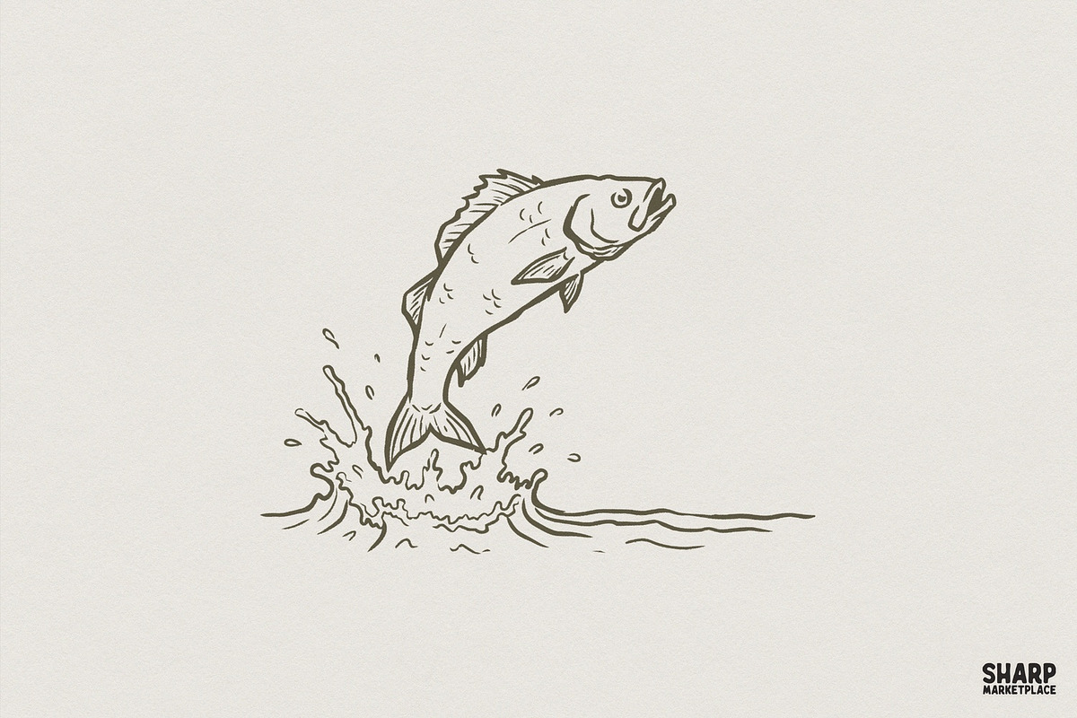 Jumping Bass PNG Design, Fishing, an Illustration by SharpMarketplace (Photo 1 of 4)