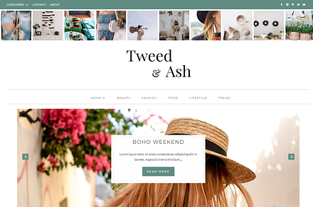Tweed & Ash Divi Child Blog Theme