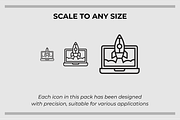 Business and Finance Icons, an Outline Icon by Tekuni (Thumbnail 2 of 6)