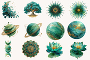 Emerald Celestial Collection, an Illustration by Designworld (Thumbnail 3 of 10)