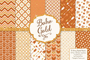 Pumpkin Glitter Patterns, a Pattern Graphic by Amanda Ilkov (Thumbnail 1 of 3)