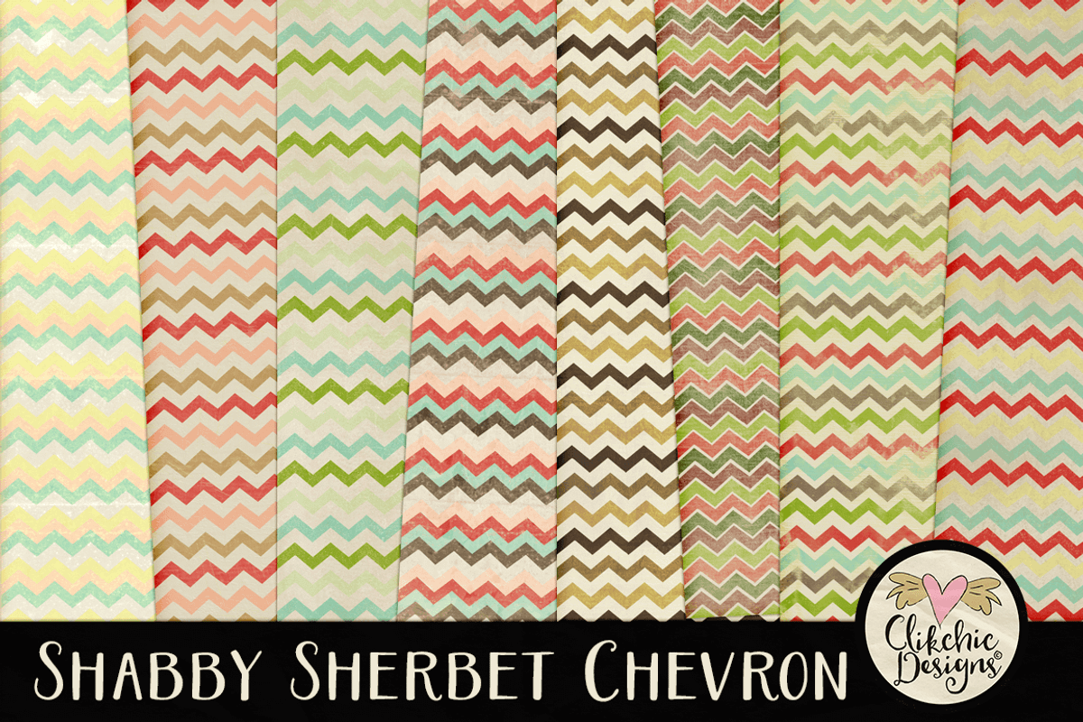 Shabby Sherbet Chevron Texture Pack