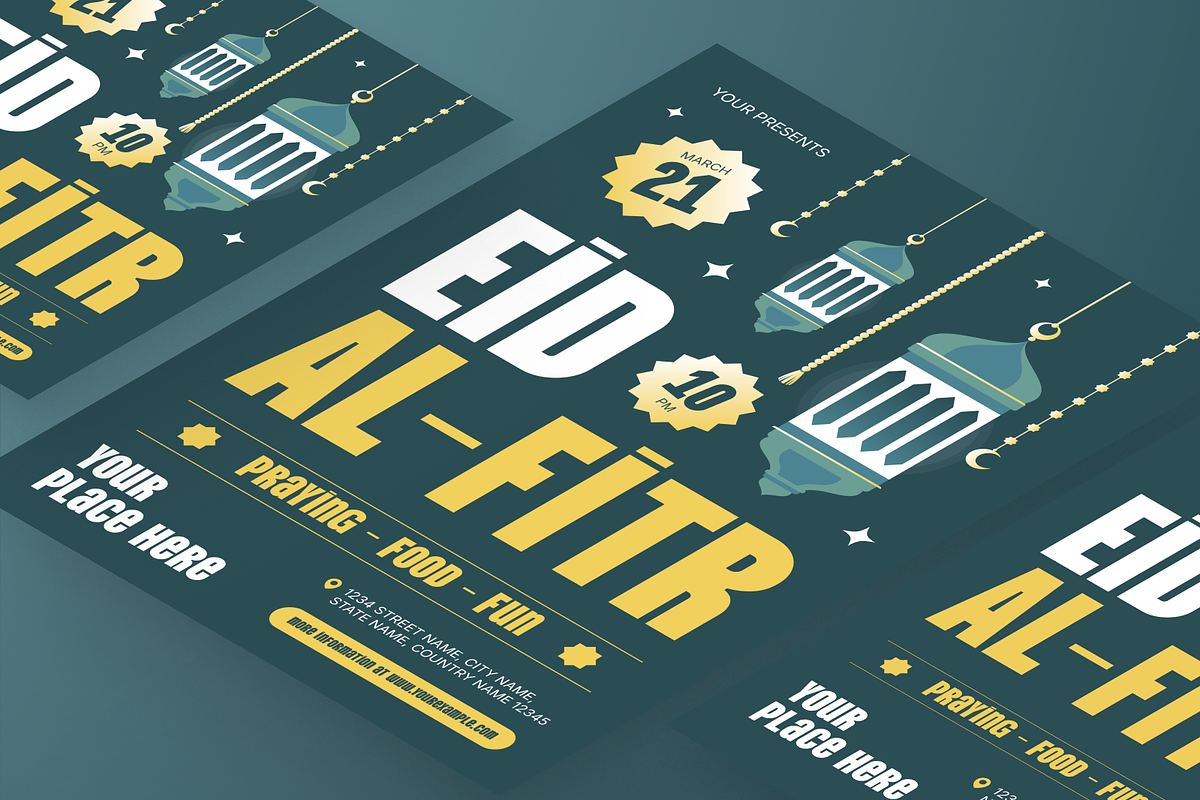 Eid Al Fitr Flyer Set, a Flyer Template by Annora Studio (Photo 5 of 6)