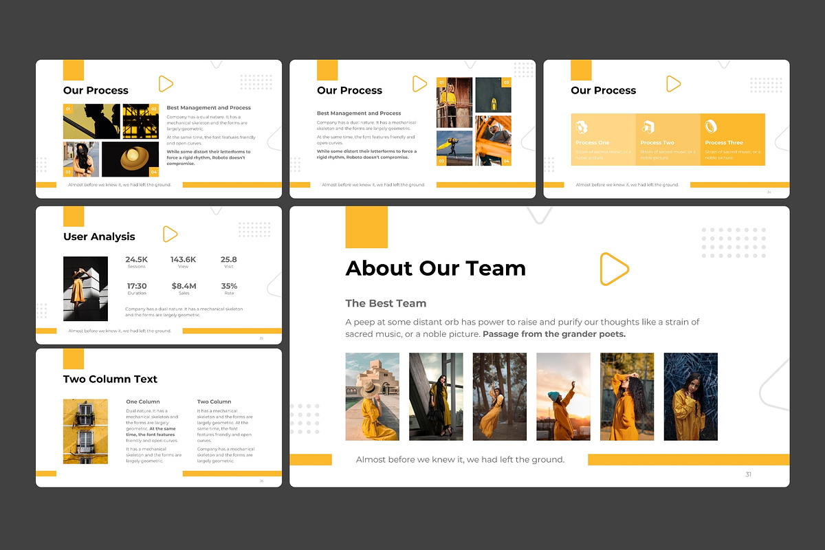 Business Plan -Presentation Template, a Presentation Template by MNML Agency (Photo 7 of 34)