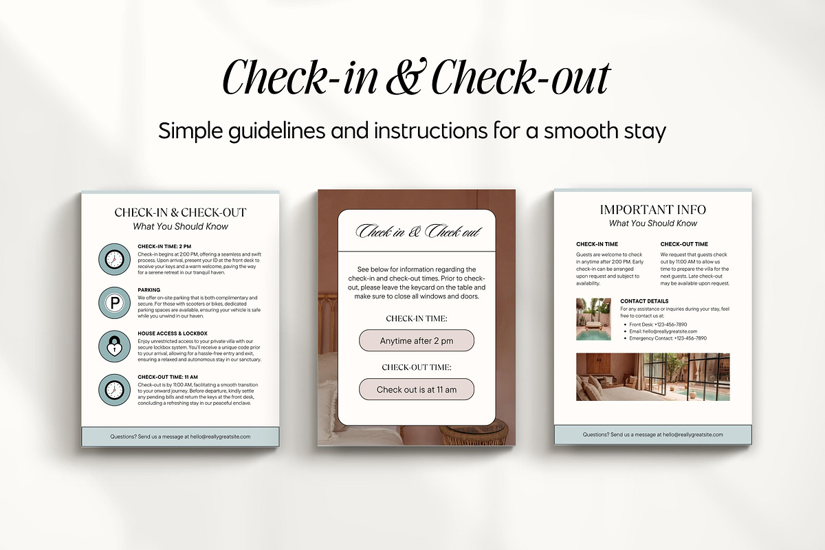 Airbnb Welcome Book Canva Templates, a Magazine Template by Fallon Gerst (Photo 13 of 23)