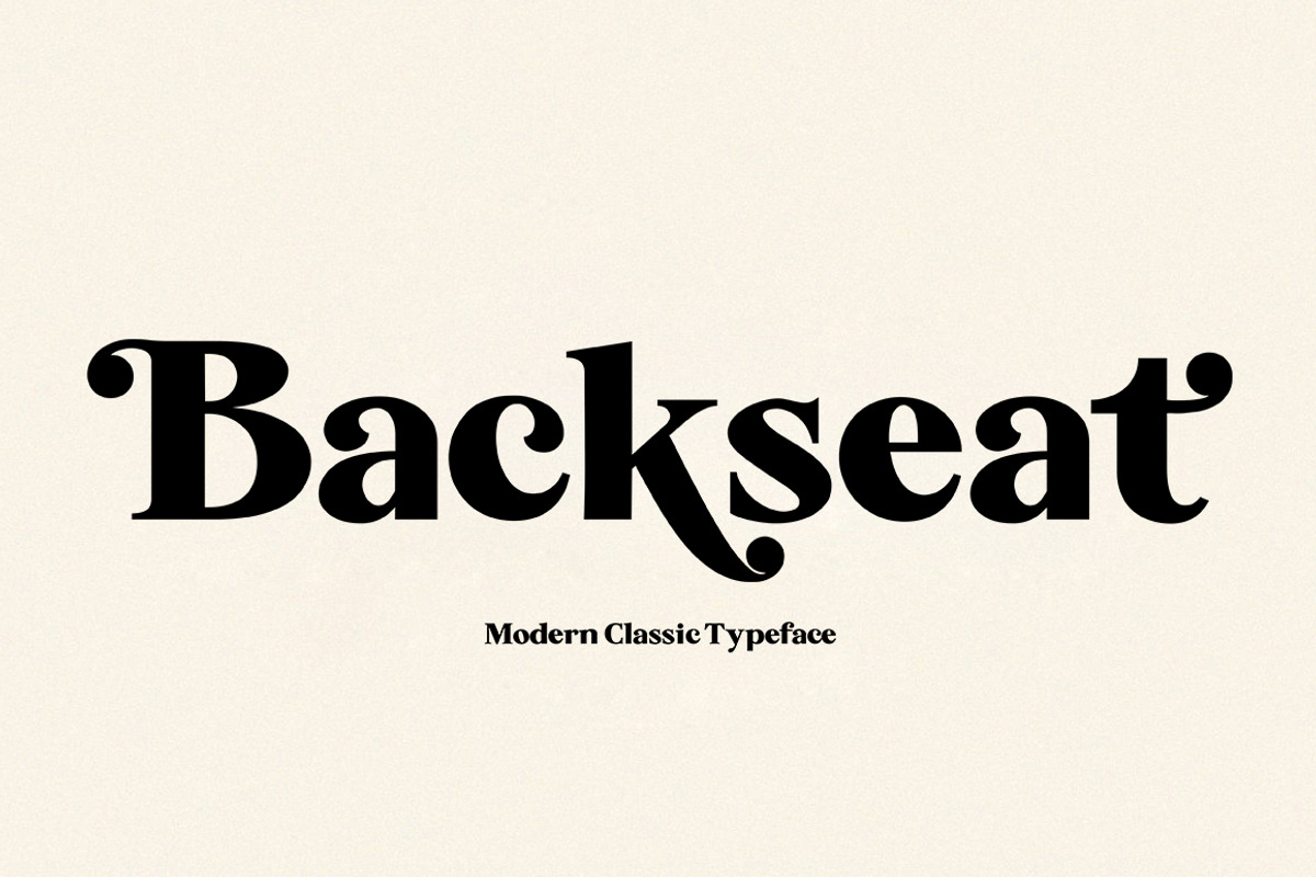 Backseat - Serif Typeface, a Serif Font by Brand Type (Photo 1 of 8)