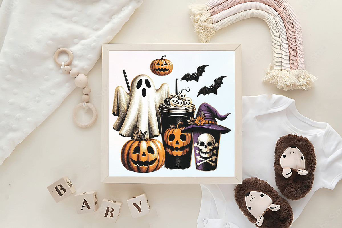 Halloween Obsessive Cup Disorder PNG, an Illustration by CraftArtStudio (Photo 4 of 4)