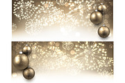 Big golden Christmas & New Year set, a Decorative Illustration by Vjom (Thumbnail 30 of 30)