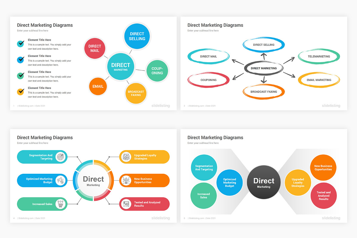 Direct Marketing PowerPoint Diagrams, a Presentation Template by SlideOne (Photo 4 of 8)