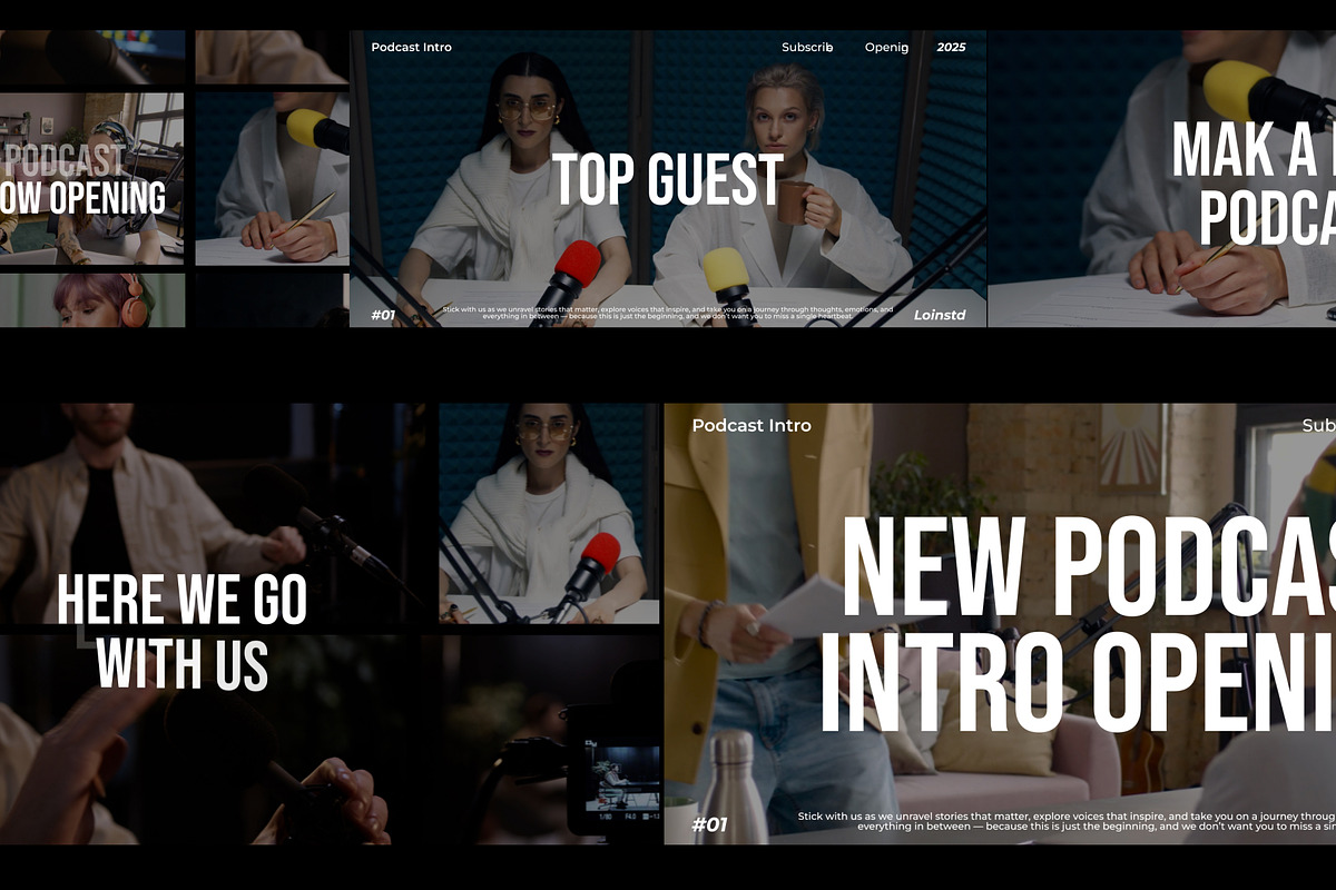 Podcast Talkshow Intro, a Social Media Template by Loin Studio (Photo 1 of 2)