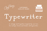 TYPEWRITER: Vintage & Antique Serif, a Font by Chez Núñez (Thumbnail 1 of 5)
