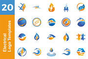 20 Logo Electrical Templates Bundle, a Branding & Logo Template by Friendesigns (Thumbnail 1 of 21)