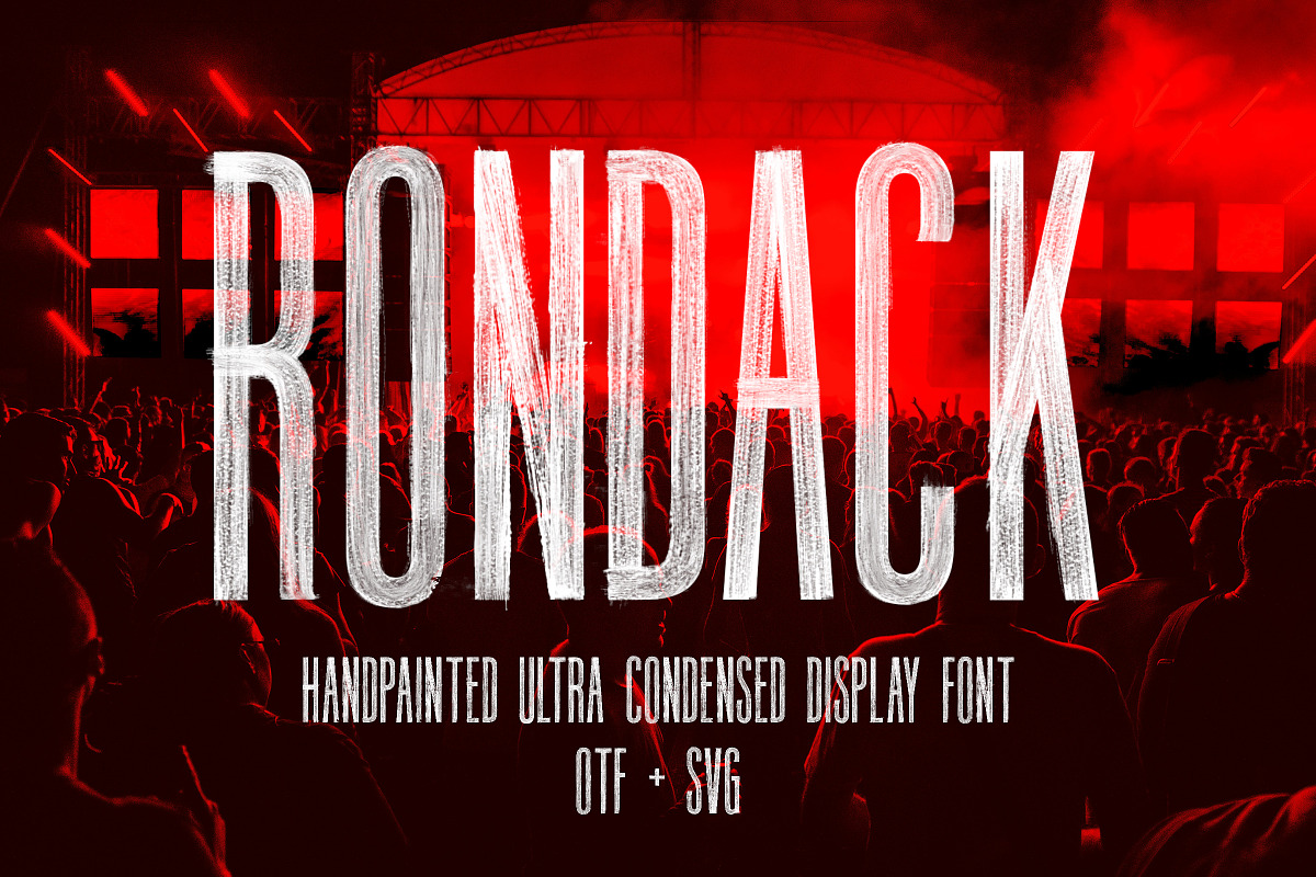 Rondack SVG - Ultra Condensed Font, a Handwritten Font by Surplus Type Co (Photo 1 of 10)