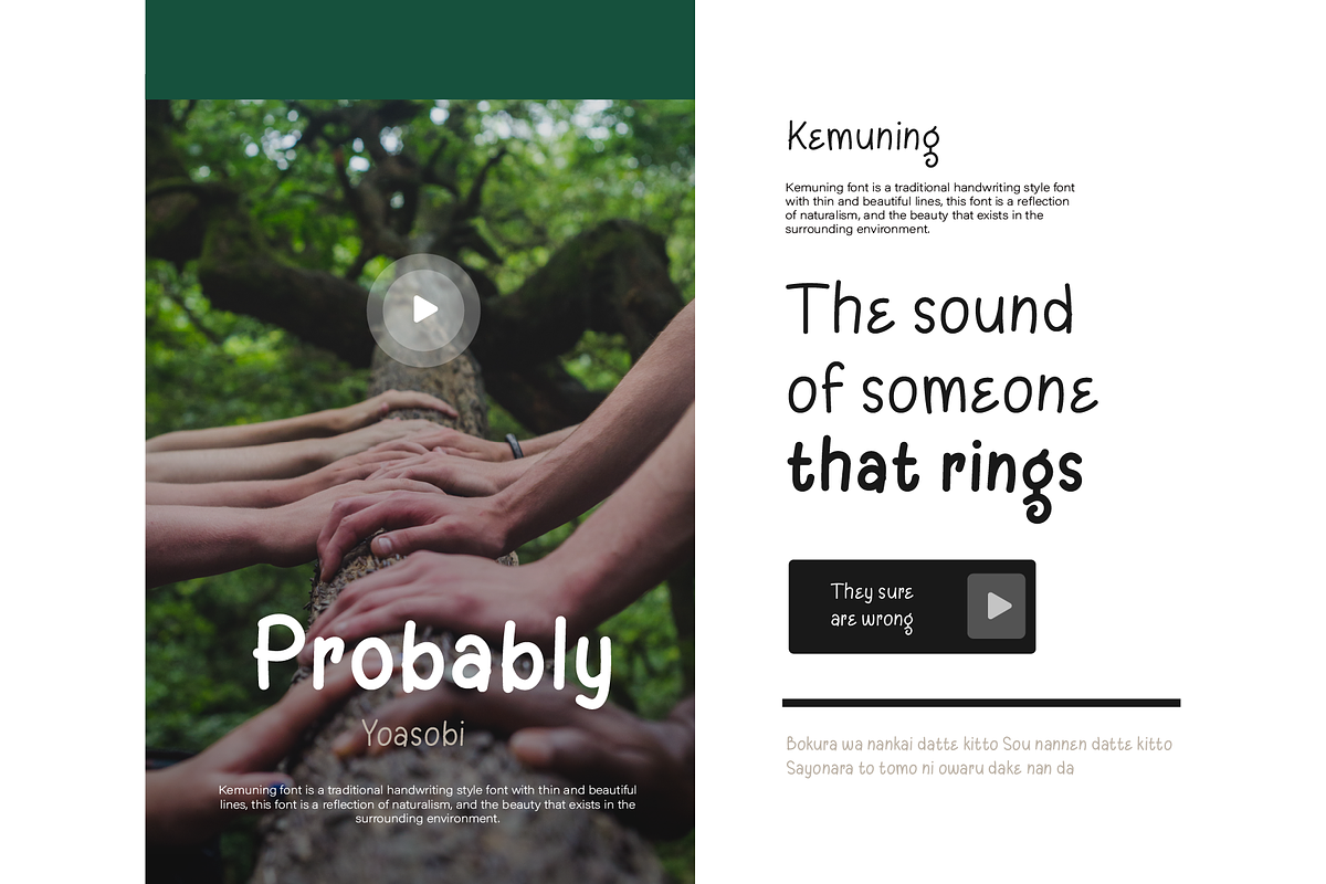 Kemuning Typeface, a Script Font by Phoenix Dungeon (Photo 5 of 9)